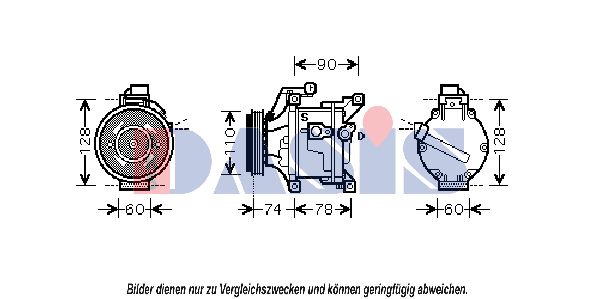 AKS DASIS Kompressori, ilmastointilaite 851014N